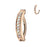 Rose Gold CZ Gemmed High Quality Precision Hinged Belly Ring