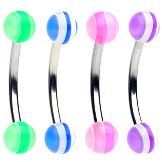 Multi Color Layer Eyebrow Ring