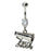 Cheer State Champ Belly Ring