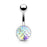 Iridescent Fish Scale Belly Ring