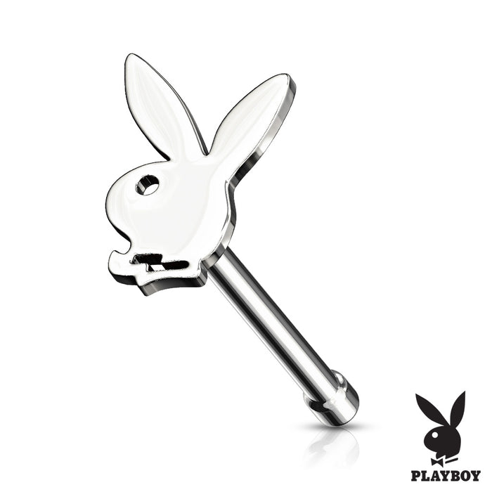 20 Gauge Playboy Bunny Top 316L Surgical Steel Nose Bone Stud Rings