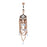 Copper Chandelier w/Opal Beads Belly Ring