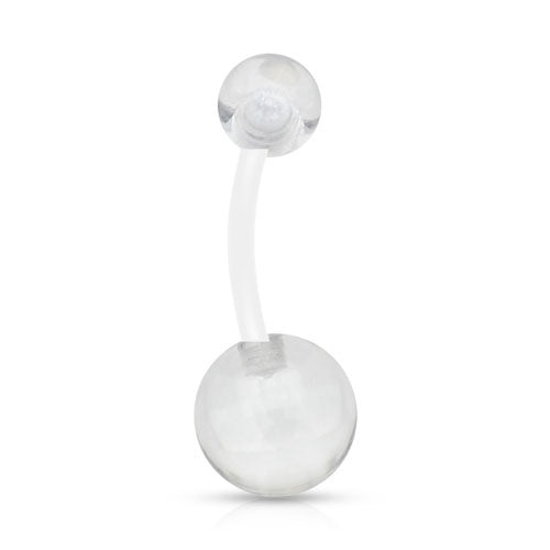 Flexible Clear Belly Ring