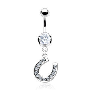 Lucky Horseshoe Belly Button Ring