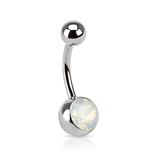 Opal Belly Button Ring