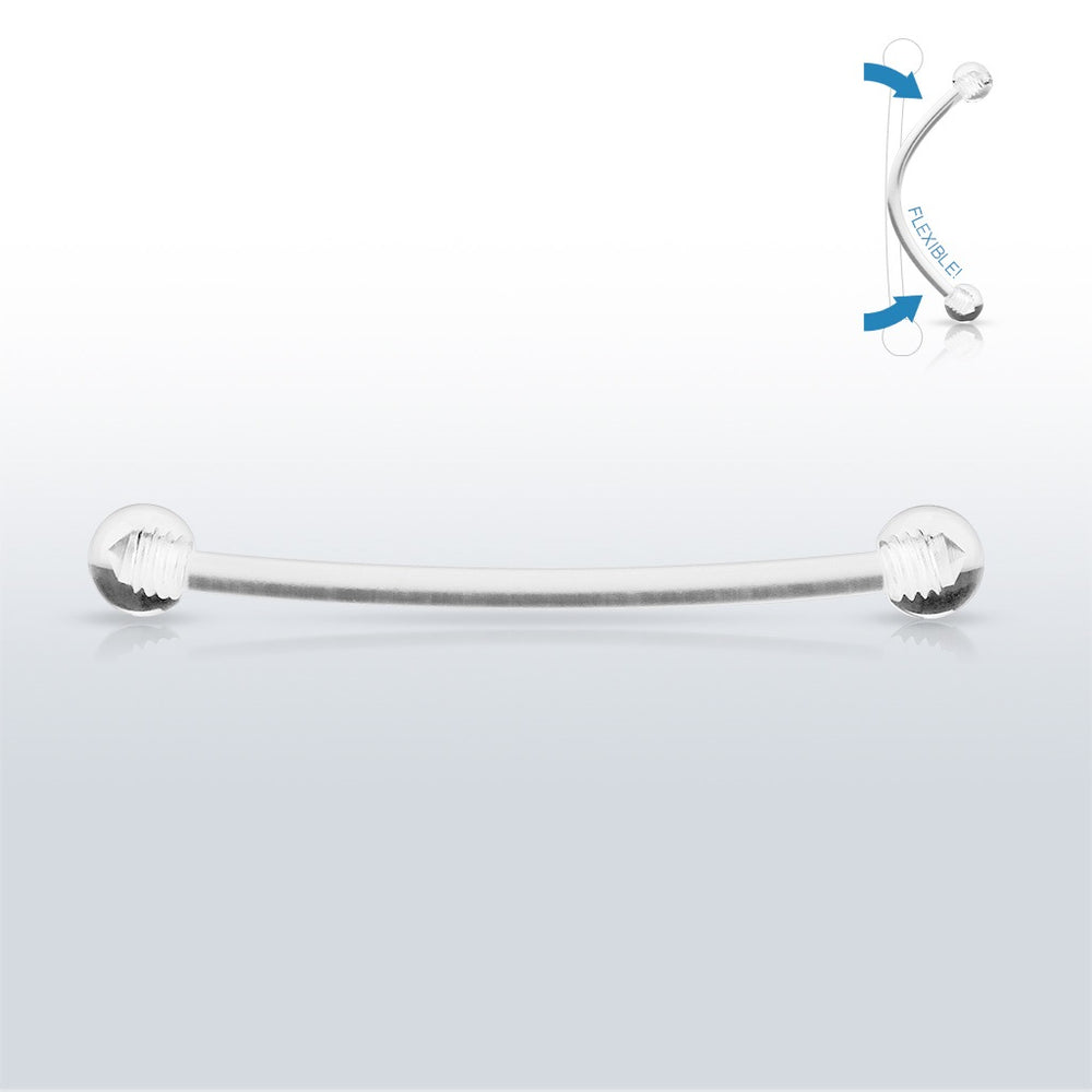 Flexible Clear Belly Button Ring Retainer for Pregnancy