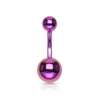 Titanium Belly Ring-Purple