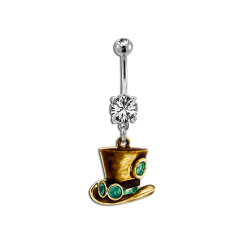 Steampunk Top Hat Belly Ring