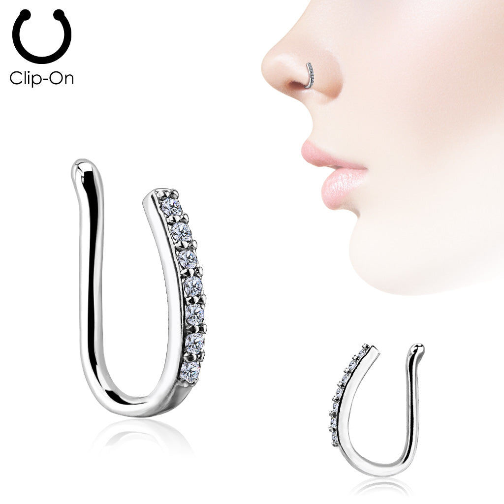 Cubic Zirconia Nose Rings