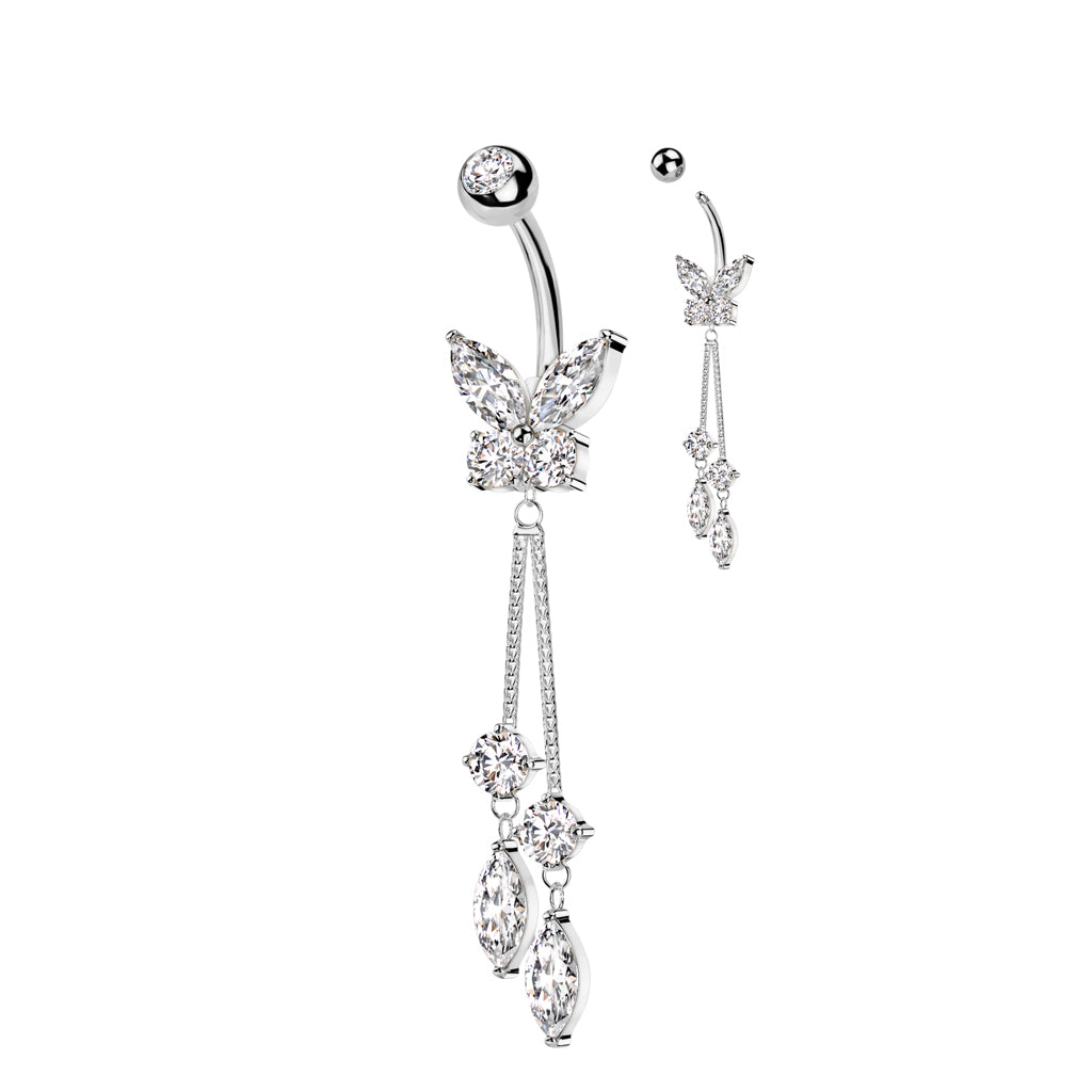 Silver Belly Rings