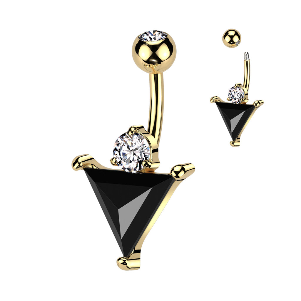 Iridescent Belly Rings