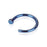18g Blue Titanium Hoop Nose Ring