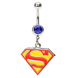 Superman Belly Button Ring