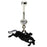 Racing Horse Belly Ring