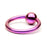 Purple Titanium Captive Bead Ring