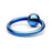 Blue Titanium Captive Bead Ring