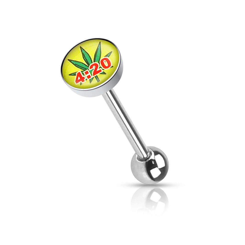 Weed Tongue Rings