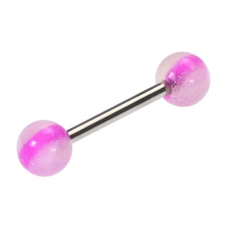UV Sparkle Pink Tongue Ring