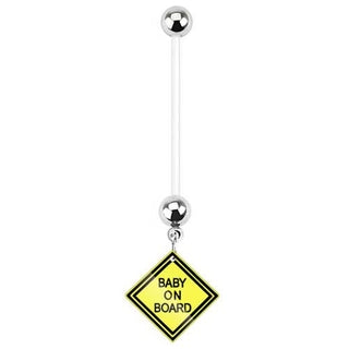 Baby on Board Pregnancy Belly Ring