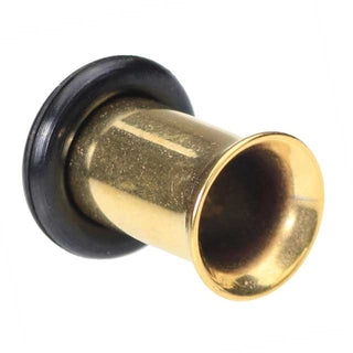 2g Gold Plated Single Flared Tunnel Ear Plug