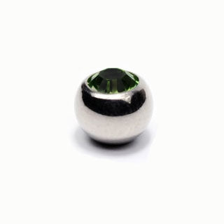 Black Gem 5mm Belly Button Ring Ball Top