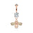 Bee with Crystal Paved Wings -Rose Gold