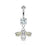 Bee with Crystal Iridescent Paved Wings -Silver