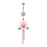 Bloom Flower Chain Rose Gold Belly Ring