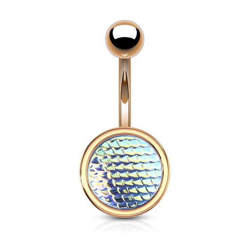 fish lure belly button rings 14g 3/8 Sparkle Mermaid Dangle Ring Monster Steel Steel Gold Sea Creatures Navel