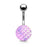 Pink Casted Steel Fish Scale Belly Ring