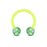 Green Ultra Glitter Acrylic Circular Barbell/Horseshoe Piercing