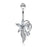 Marquise CZ Flower Bouquet Belly Ring