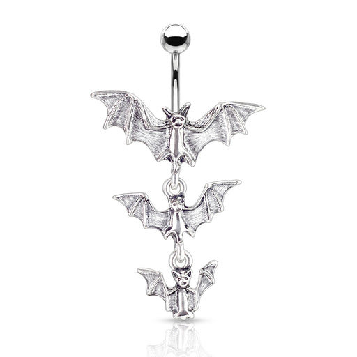 Vampire Bats Halloween Belly Ring
