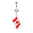 Canadian Flag Belly Button Ring