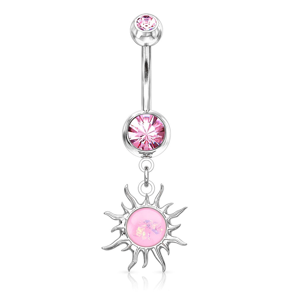 Belly button rings icon - piercing jewelry Vector Image