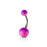 Ombre Two Tone Purple Belly Ring