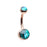 Rose Gold Abalone Belly Ring