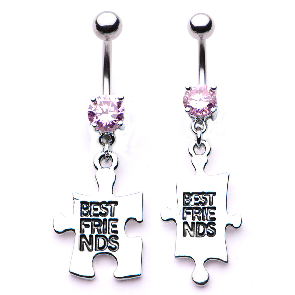 Best Friends Puzzle Belly Rings
