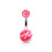 Pink Camo Belly Ring