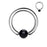 14 GA Black Acrylic Ball Captive Bead Ring