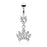 Marquise Cut Crown Belly Ring