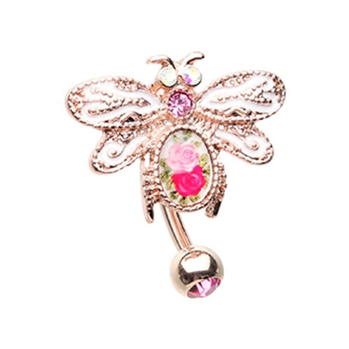 Reverse Vintage Dragonfly Belly Ring