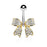 Gold Clear Crystal Paved Bow Belly Ring