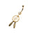 Gold Plated Dreamcatcher Belly Ring