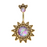 Golden Antique Opal Sunburst Belly Ring
