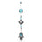 Hamsa with Tribal Beads Belly Ring