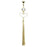 Gold Plated Tassle Heart Belly Ring