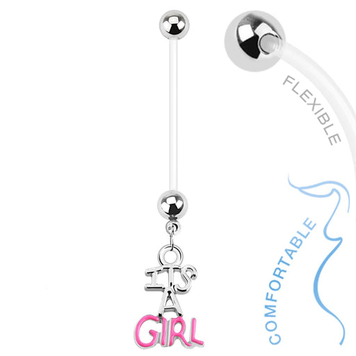 It's a Girl Pregnancy Belly Ring