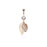 Rose Gold Leaf Layered Belly Ring