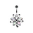 Iridescent Lily Blossom Belly Ring